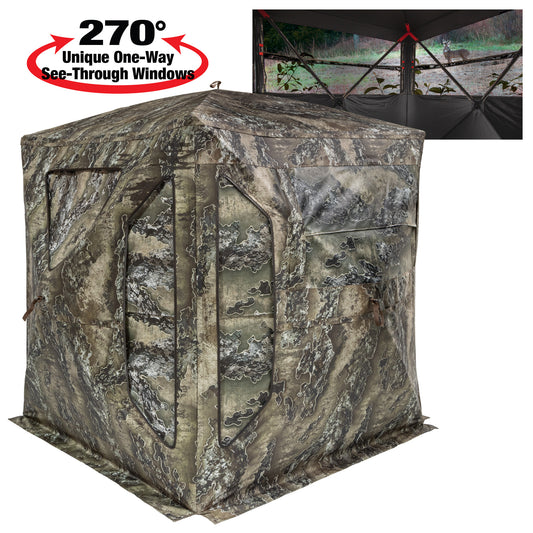 Harvester 270 One-Way, See-Through Deluxe Archery Blind with LED Light Package